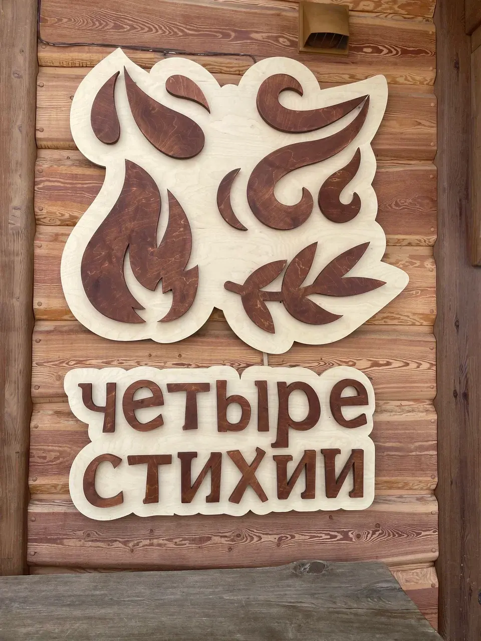 Логотип банного комплекса Четыре стихии